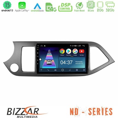 Bizzar ND Series 8Core Android13 2+32GB Kia Picanto Navigation Multimedia Tablet 9