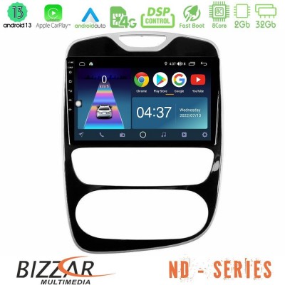 Bizzar ND Series 8Core Android13 2+32GB Renault Clio 2016-2019 Navigation Multimedia Tablet 10