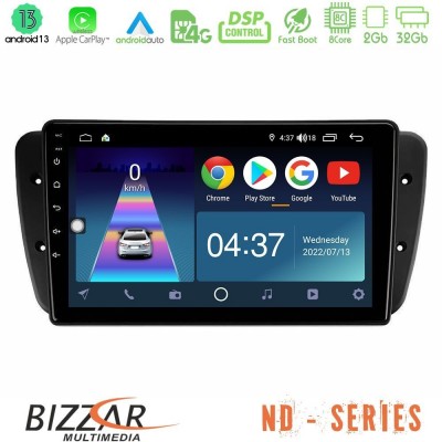 Bizzar ND Series 8Core Android13 2+32GB Seat Ibiza 2008-2012 Navigation Multimedia Tablet 9