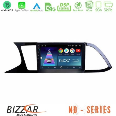 Bizzar ND Series 8Core Android13 2+32GB Seat Leon 2013 – 2019 Navigation Multimedia Tablet 9