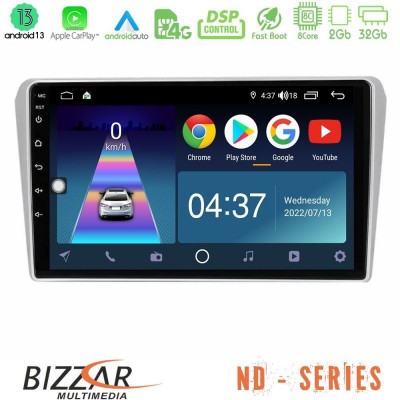 Bizzar ND Series 8Core Android13 2+32GB Toyota Avensis T25 02/2003–2008 Navigation Multimedia Tablet 9