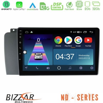 Bizzar ND Series 8Core Android13 2+32GB Volvo S60 2004-2009 Navigation Multimedia Tablet 9