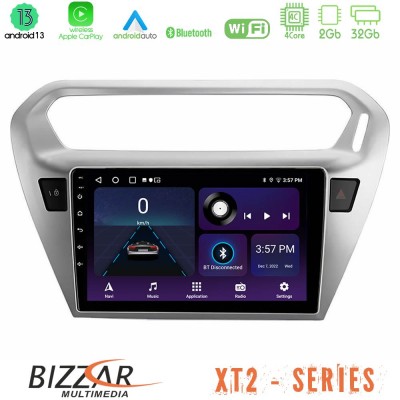 Bizzar XT2 Series 4Core Android13 2+32GB Citroën C-Elysée / Peugeot 301 Navigation Multimedia Tablet 9