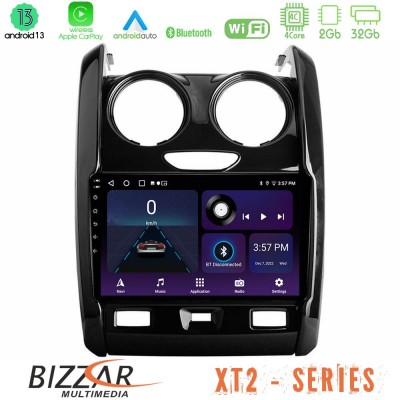 Bizzar XT2 Series 4Core Android13 2+32GB Dacia Duster 2014-2018 Navigation Multimedia Tablet 9