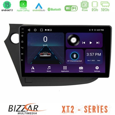 Bizzar XT2 Series 4Core Android13 2+32GB Honda Insight 2009-2015 Navigation Multimedia Tablet 9