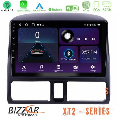 Bizzar XT2 Series 4Core Android13 2+32GB Honda CRV 2002-2006 Navigation Multimedia Tablet 9