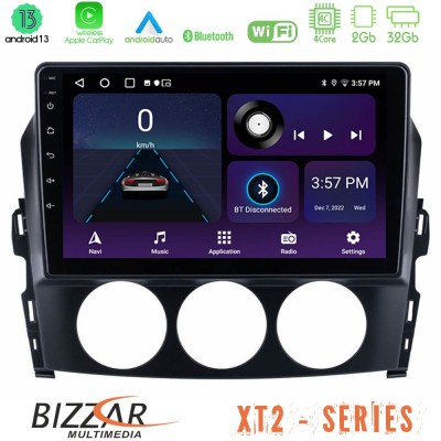 Bizzar XT2 Series 4Core Android13 2+32GB Mazda MX-5 2006-2008 Navigation Multimedia Tablet 9