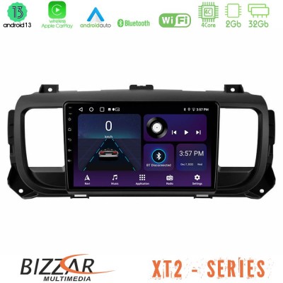 Bizzar XT2 Series 4Core Android13 2+32GB Citroen/Peugeot/Opel/Toyota Navigation Multimedia Tablet 9