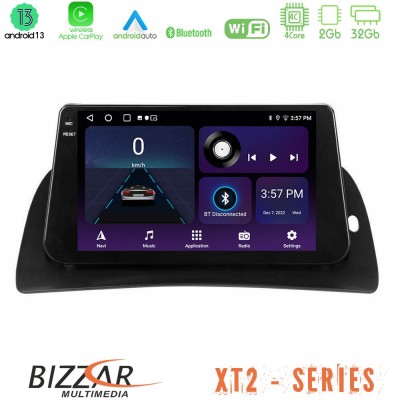 Bizzar XT2 Series 4Core Android13 2+32GB Renault Kangoo 2015-2018 Navigation Multimedia Tablet 9