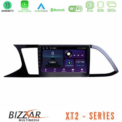 Bizzar XT2 Series 4Core Android13 2+32GB Seat Leon 2013 – 2019 Navigation Multimedia Tablet 9