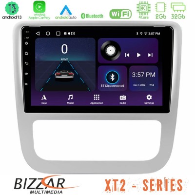 Bizzar XT2 Series 4Core Android13 2+32GB VW Scirocco 2008-2014 Navigation Multimedia Tablet 9