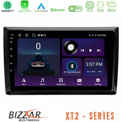 Bizzar XT2 Series 4Core Android13 2+32GB VW Beetle Navigation Multimedia Tablet 9