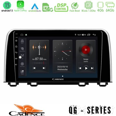 Cadence QG Series 8Core Android13 4+64GB Honda CR-V 2019-> Navigation Multimedia Tablet 10