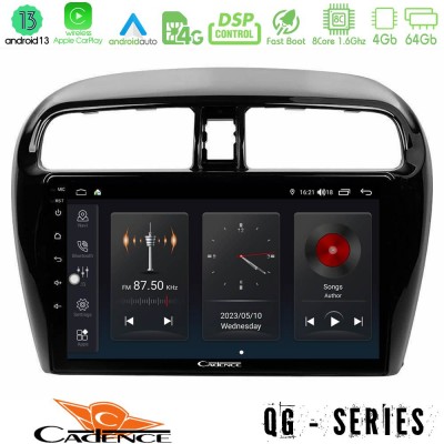 Cadence QG Series 8Core Android13 4+64GB Mitsubishi Space Star 2013-2016 Navigation Multimedia Tablet 9