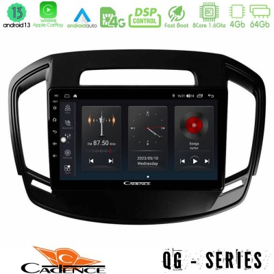 Cadence QG Series 8Core Android13 4+64GB Opel Insignia 2014-2017 Navigation Multimedia Tablet 9