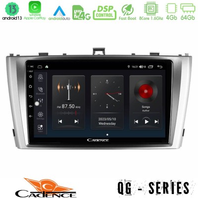 Cadence QG Series 8Core Android13 4+64GB Toyota Avensis T27 Navigation Multimedia Tablet 9