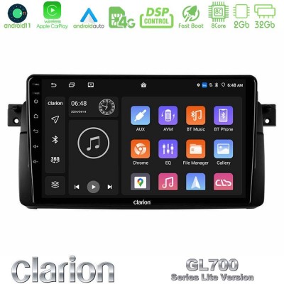 Clarion GL700 Lite Series 8Core Android11 2+32GB BMW E46 Navigation Multimedia Tablet 9