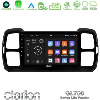 Clarion GL700 Lite Series Citroen DS5 Aircross 2017-2021 8Core Android11 2+32GB Navigation Multimedia Tablet 9″ Με Carplay & Android Auto Με Carplay & Android Auto