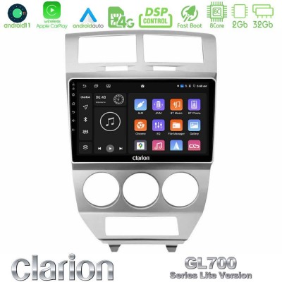 Clarion GL700 Lite Series 8Core Android11 2+32GB Dodge Caliber 2006-2011 Navigation Multimedia Tablet 10