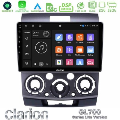 Clarion GL700 Lite Series 8Core Android11 2+32GB Ford Ranger/Mazda BT50 Navigation Multimedia Tablet 9