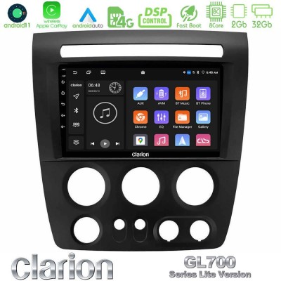 Clarion GL700 Lite Series 8Core Android11 2+32GB Hummer H3 2005-2009 Navigation Multimedia Tablet 9