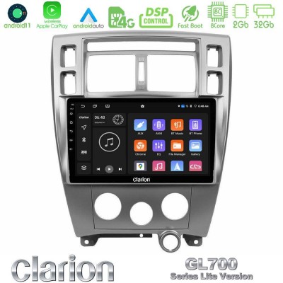 Clarion GL700 Lite Series 8Core Android11 2+32GB Hyundai Tucson Navigation Multimedia Tablet 10