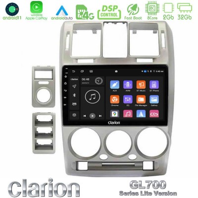 Clarion GL700 Lite Series Hyundai Getz 2002-2009 8Core Android11 2+32GB Navigation Multimedia Tablet 9″ Με Carplay & Android Auto Με Carplay & Android Auto