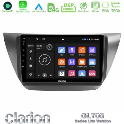 Clarion GL700 Lite Series 8Core Android11 2+32GB Mitsubishi Lancer 2004 – 2008 Navigation Multimedia Tablet 9