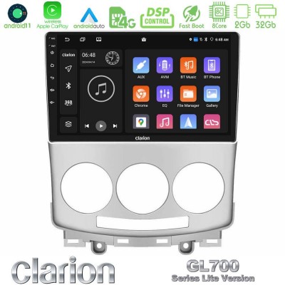 Clarion GL700 Lite Series Mazda 5 2004-2010 8Core Android11 2+32GB Navigation Multimedia Tablet 9″ Με Carplay & Android Auto