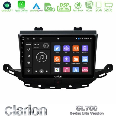 Clarion GL700 Lite Series 8Core Android11 2+32GB Opel Astra K 2015-2019 Navigation Multimedia Tablet 9