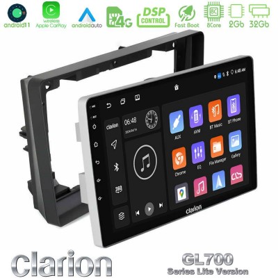 Clarion GL700 Lite Series 8Core Android11 2+32GB Peugeot 308 2013-2020 Navigation Multimedia Tablet 9