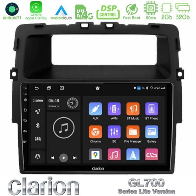 Clarion GL700 Lite Series 8Core Android11 2+32GB Renault/Nissan/Opel Navigation Multimedia Tablet 10