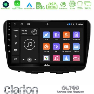 Clarion GL700 Lite Series 8Core Android11 2+32GB Suzuki Baleno 2016-2021 Navigation Multimedia Tablet 9