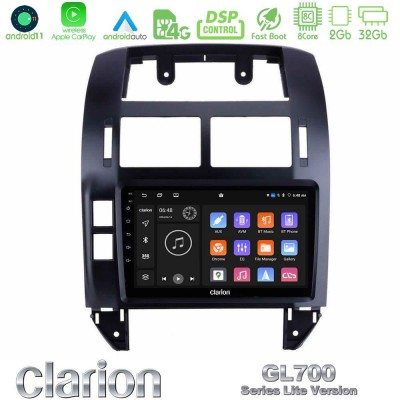 Clarion GL700 Lite Series 8Core Android11 2+32GB VW Polo 2002-2009 Navigation Multimedia Tablet 9