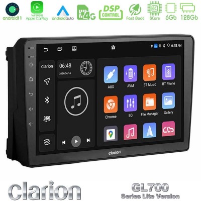 Clarion GL700 Lite Series 8Core Android11 6+128GB Ford 2007-> Navigation Multimedia Tablet 9