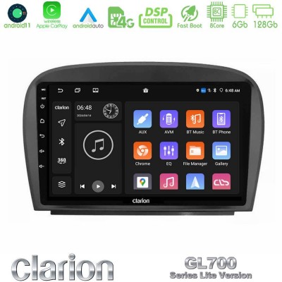 Clarion GL700 Lite Series 8Core Android11 6+128GB Mercedes SL Class 2005-2011 Navigation Multimedia Tablet 9