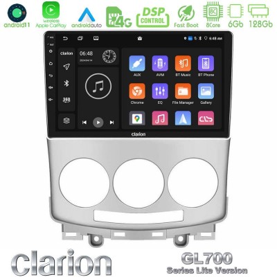 Clarion GL700 Lite Series Mazda 5 2004-2010 8Core Android11 6+128GB Navigation Multimedia Tablet 9″ Με Carplay & Android Auto