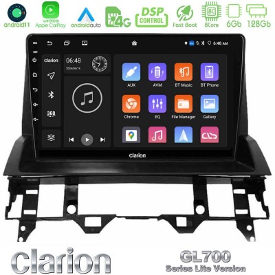 Clarion GL700 Lite Series 8Core Android11 6+128GB Mazda6 2002-2006 Navigation Multimedia Tablet 10