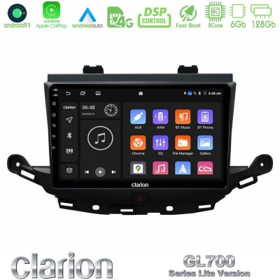 Clarion GL700 Lite Series 8Core Android11 6+128GB Opel Astra K 2015-2019 Navigation Multimedia Tablet 9