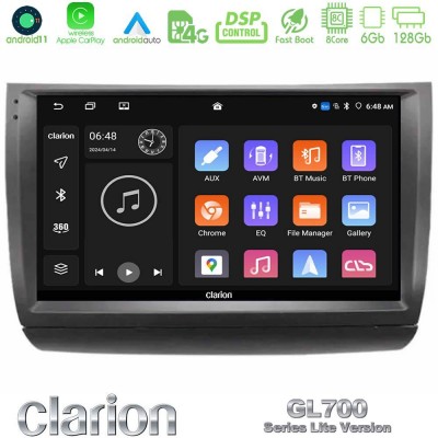 Clarion GL700 Lite Series 8Core Android11 6+128GB Toyota Prius 2004-2009 Navigation Multimedia Tablet 9