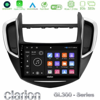 Clarion GL300 Series 4Core Android11 2+32GB Chevrolet Trax 2013-2020 Navigation Multimedia Tablet 9