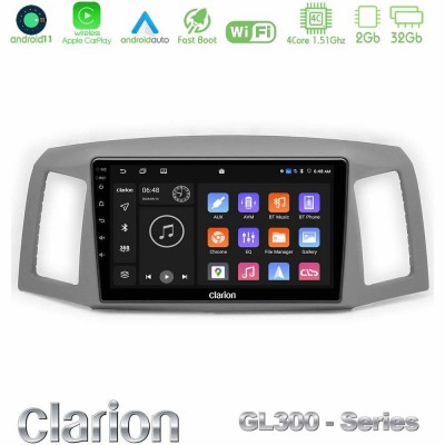 Clarion GL300 Series 4Core Android11 2+32GB Jeep Grand Cherokee 2005-2007 Navigation Multimedia Tablet 10