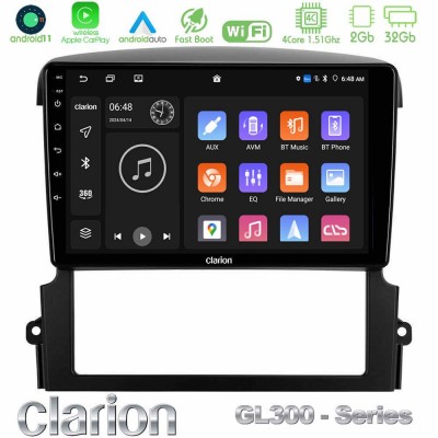 Clarion GL300 Series 4Core Android11 2+32GB Kia Sorento Navigation Multimedia Tablet 9