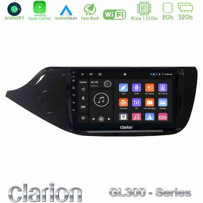 Clarion GL300 Series 4Core Android11 2+32GB Kia Ceed 2013-2017 Navigation Multimedia Tablet 9