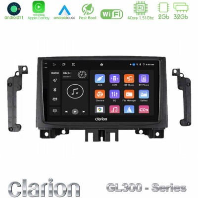 Clarion GL300 Series Mercedes Sprinter/VW Crafter 2006-2018 4Core Android11 2+32GB Navigation Multimedia Tablet 9″ Με Carplay & Android Auto