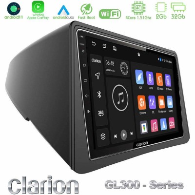 Clarion GL300 Series 4Core Android11 2+32GB Opel Mokka Navigation Multimedia Tablet 9