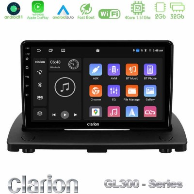 Clarion GL300 Series 4Core Android11 2+32GB Volvo XC90 2006-2014 Navigation Multimedia Tablet 9