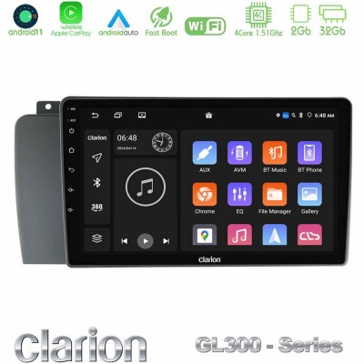 Clarion GL300 Series 4Core Android11 2+32GB Volvo S60 2004-2009 Navigation Multimedia Tablet 9