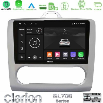 Clarion GL700 Series 8Core Android13 4+64GB Ford Focus Auto AC Navigation Multimedia Tablet 9