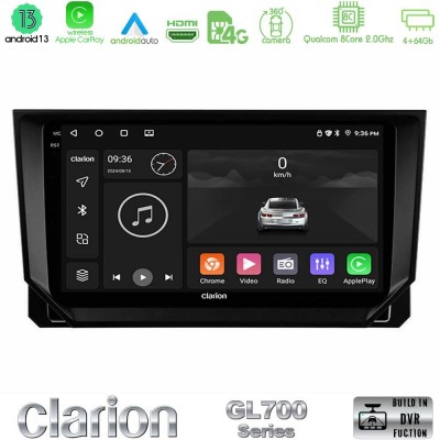 Clarion GL700 Series 8Core Android13 4+64GB Seat Arona/Ibiza Navigation Multimedia Tablet 9